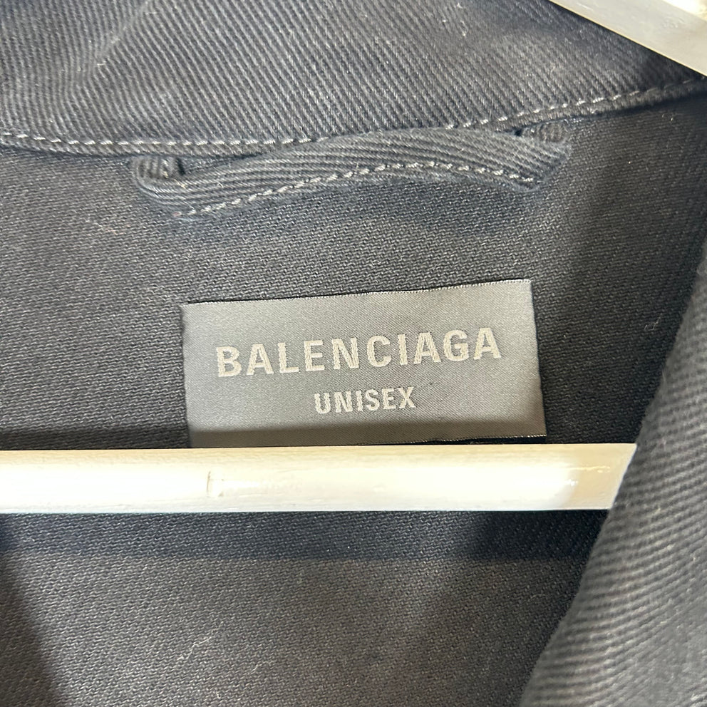 Balenciaga Black Tape Jean Jacket Size 4