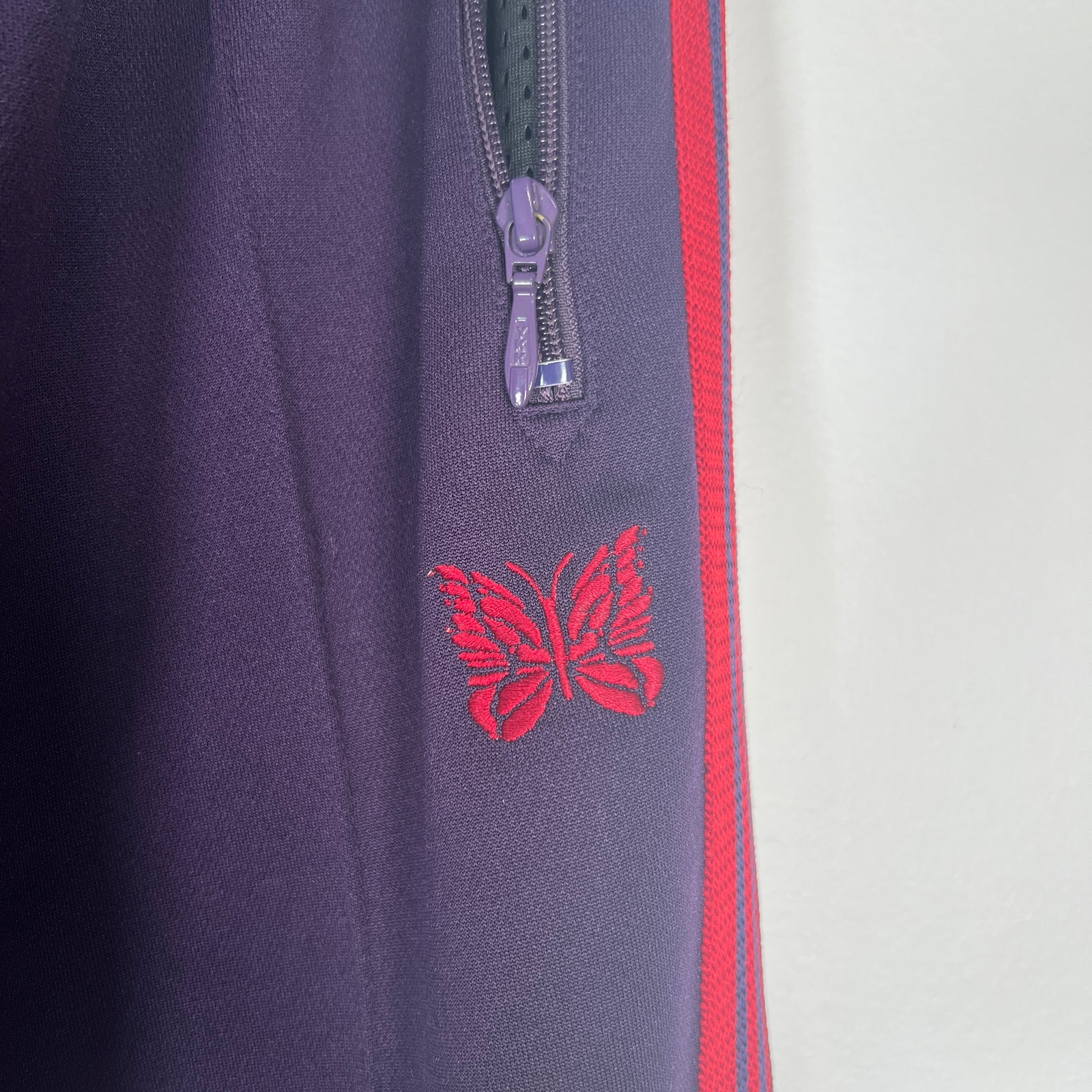 Needles Purple / Red Narrow Track Pants Size M