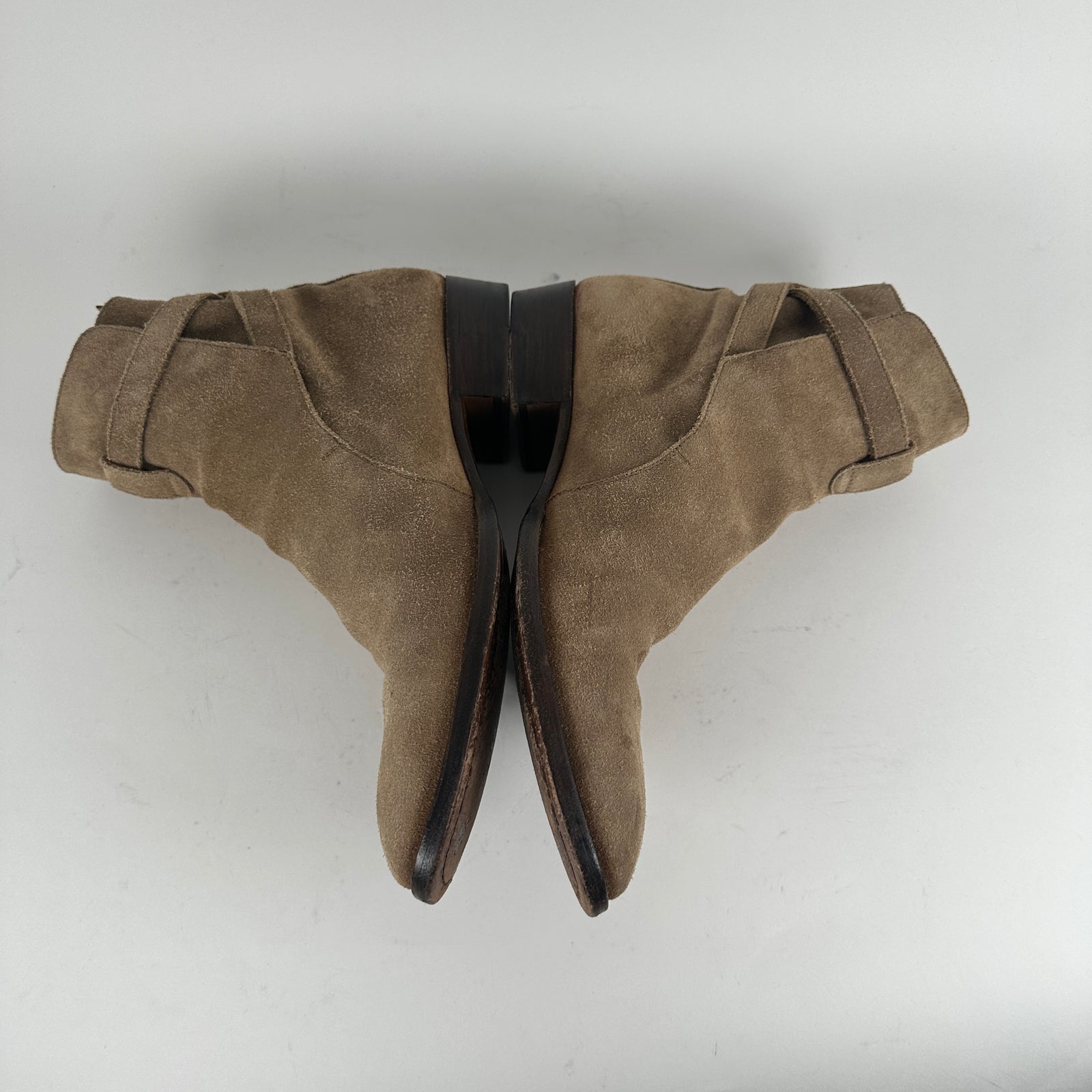 Saint Laurent Tan Jodhpur Suede Boot Size 41