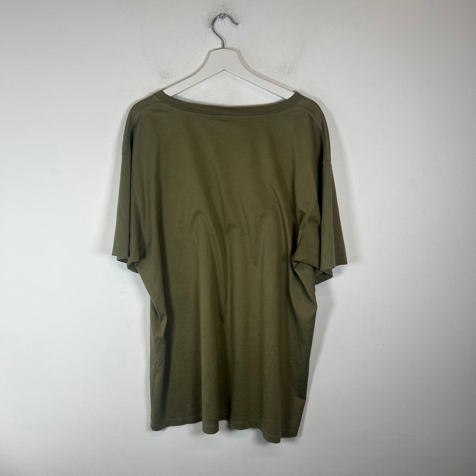 Celine Khaki Green Logo T-Shirt Size XXL