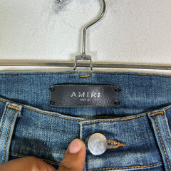 Amiri Blue Wash Stack Jeans