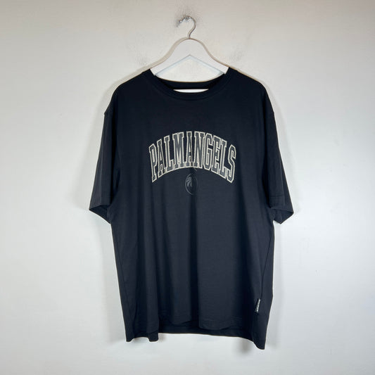 Palm Angels Black College Logo T-Shirt Size XXL