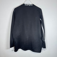 Supreme Black Logo Longsleeve Jersey Size L