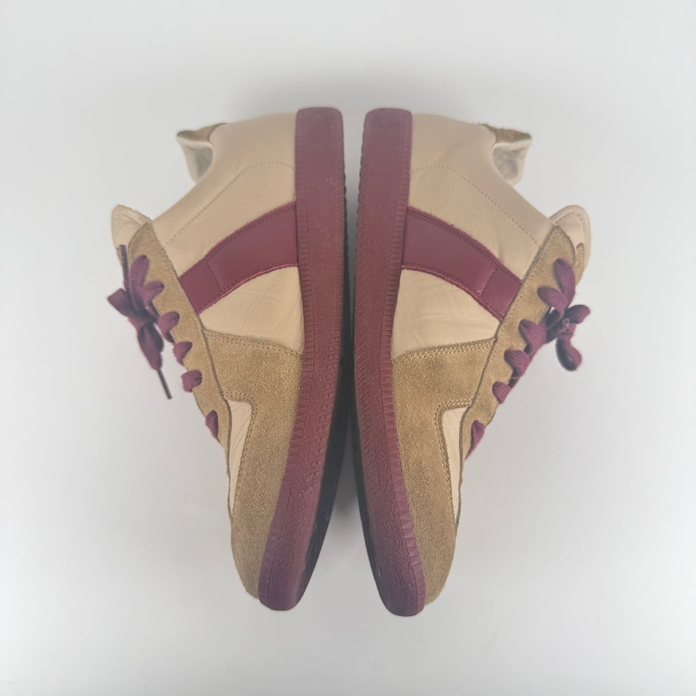 Maison Margiela Cream/Red Gat Trainer Size 9