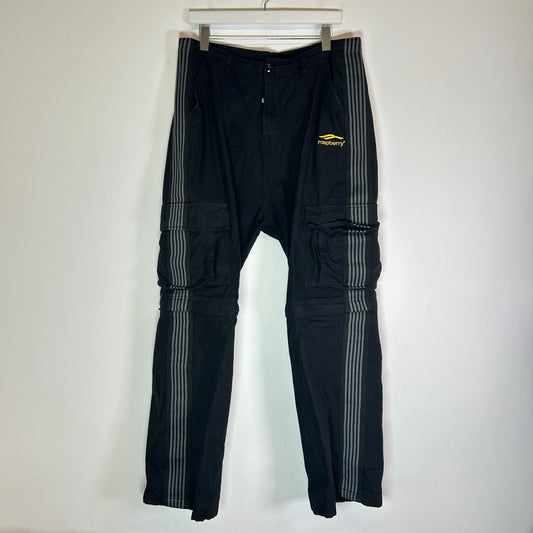 Raspberry Hills Black Cargo Track Pants Size XL