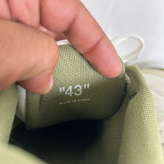 Off-White Olive Green Out Of Office Sneaker Size 43