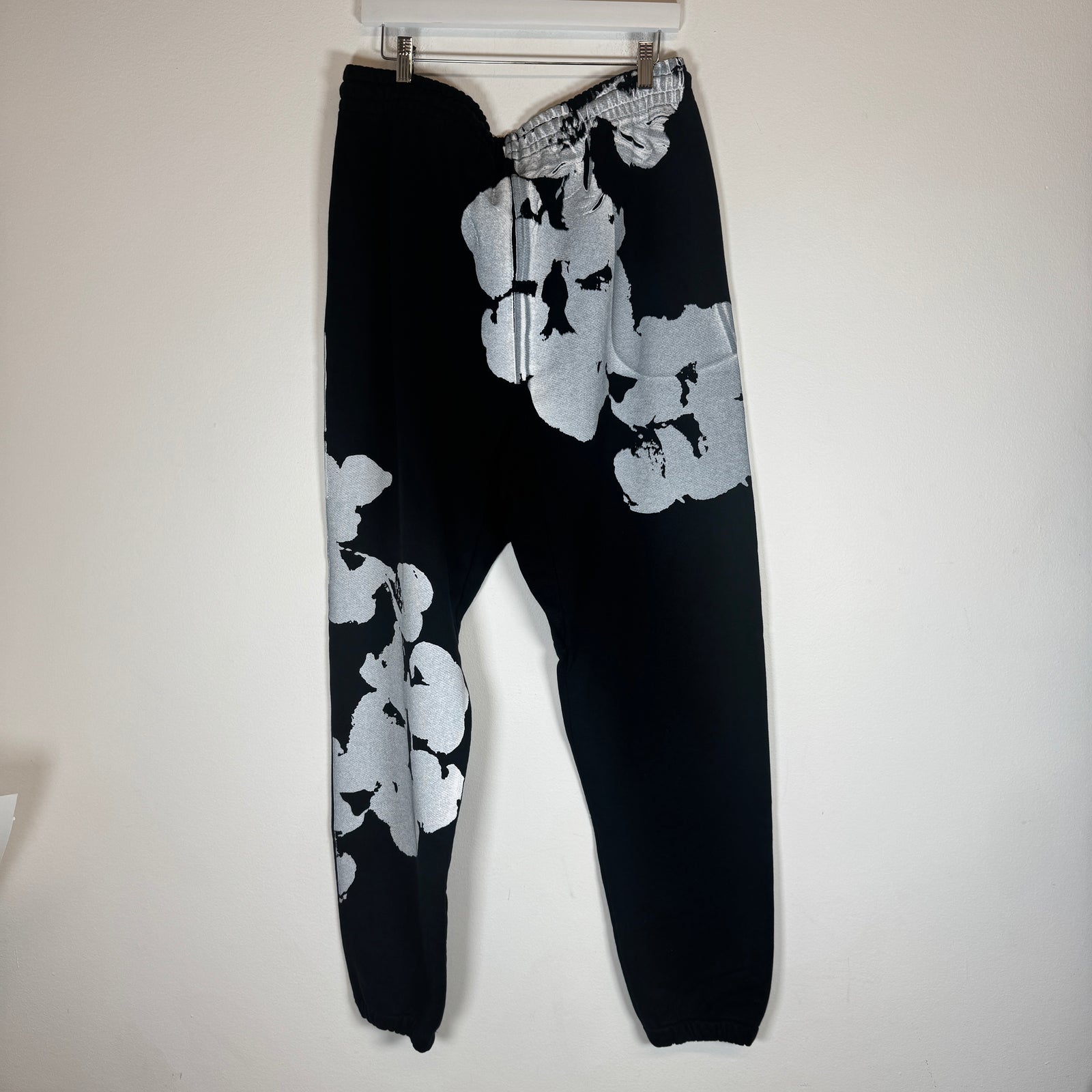 Denim Tears Black Large Logo Wreath Sweatpants Size L