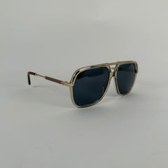 Gucci Gold GG Acetate Aviator Sunglasses