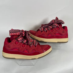 Lanvin Red Curb Sneakers Sz 44