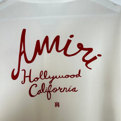 Amiri Cream Hollywood Camp Shirt Size M