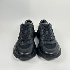 Gucci Black Interlocking G Ripple Mesh Sneaker Size GG 9.5