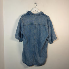 Isabel Marant Pearl Snap Button-Up Denim Shirt