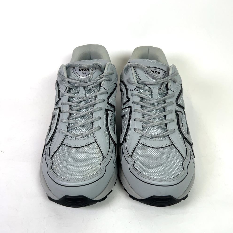 Dior B30 Grey Technical Mesh Sneakers