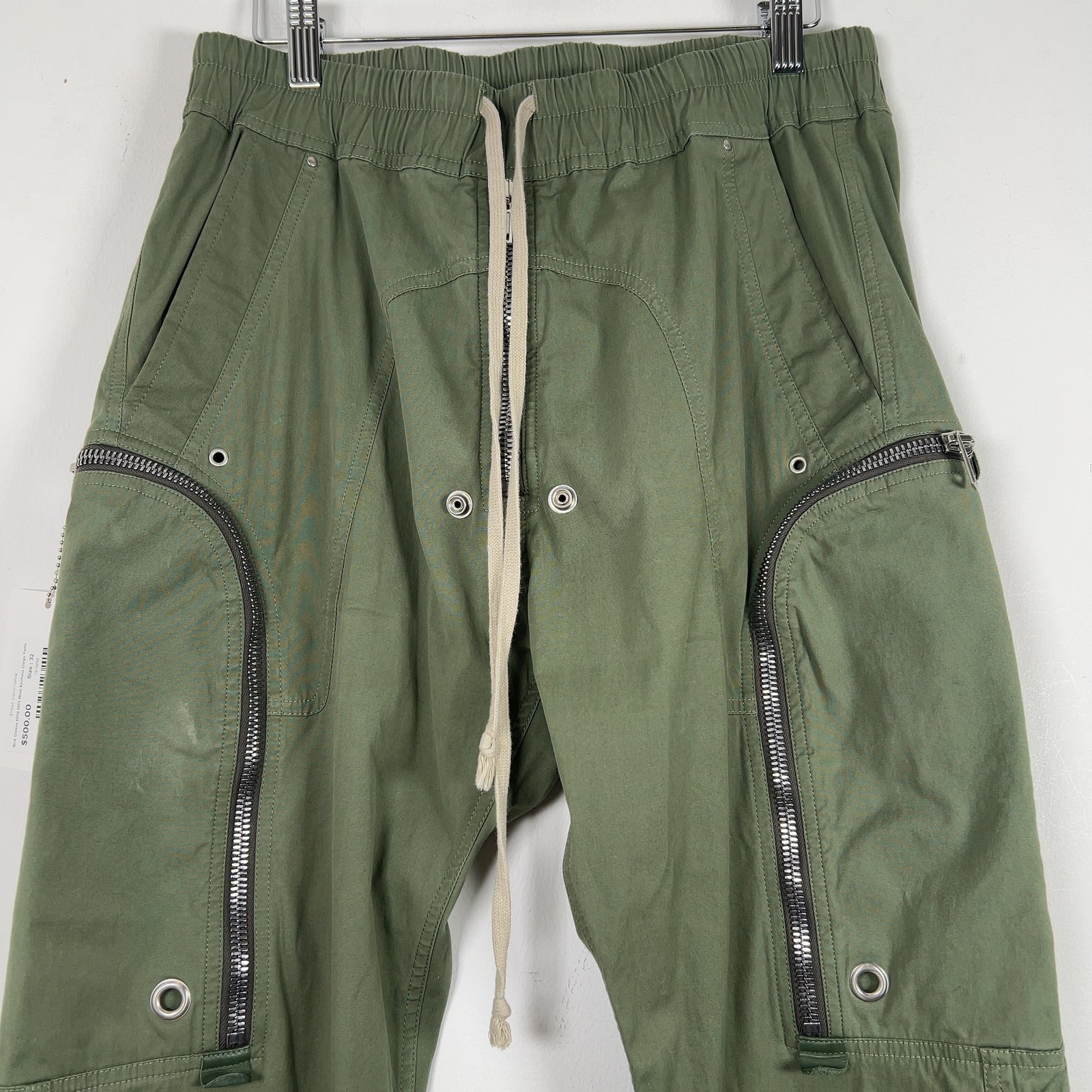 Rick Owens EDFU SS23 Moss Bauhaus Cargo Pants