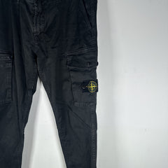 Stone Island Black Logo Patch Pants