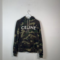 Celine Logo Camo Hoodie