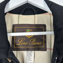 Loro Piana Black Cashmere 'Horsey' Jacket Size L