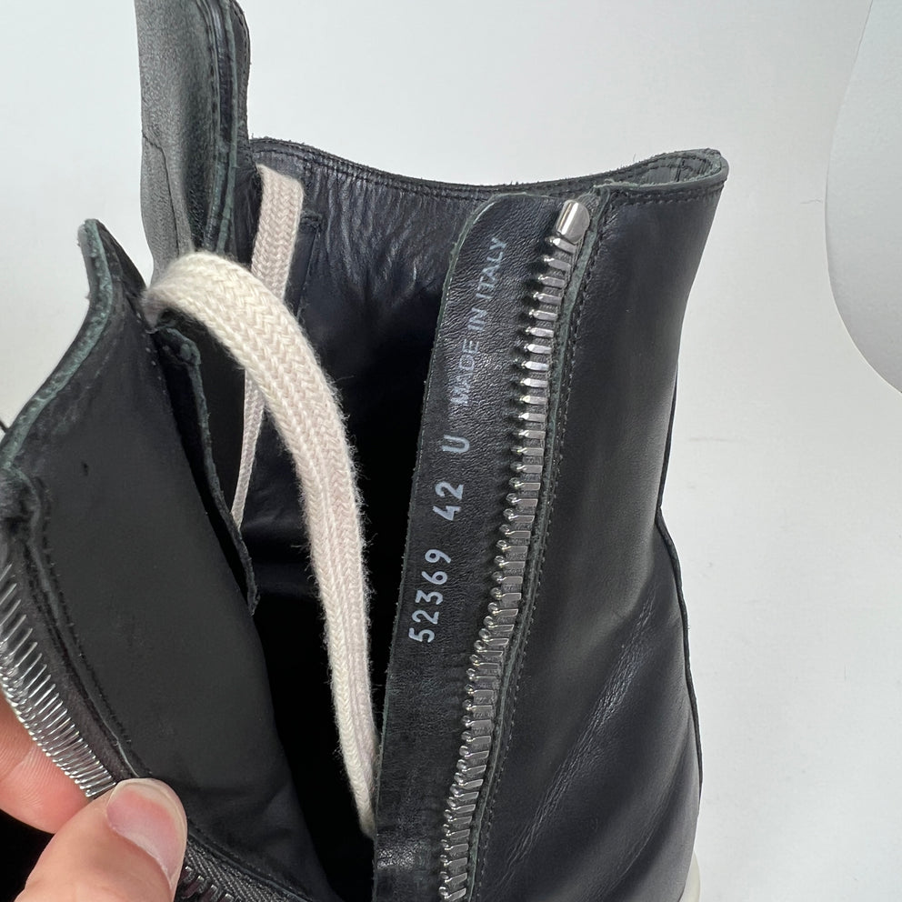 Rick Owens Mainline Leather High-Top Ramones