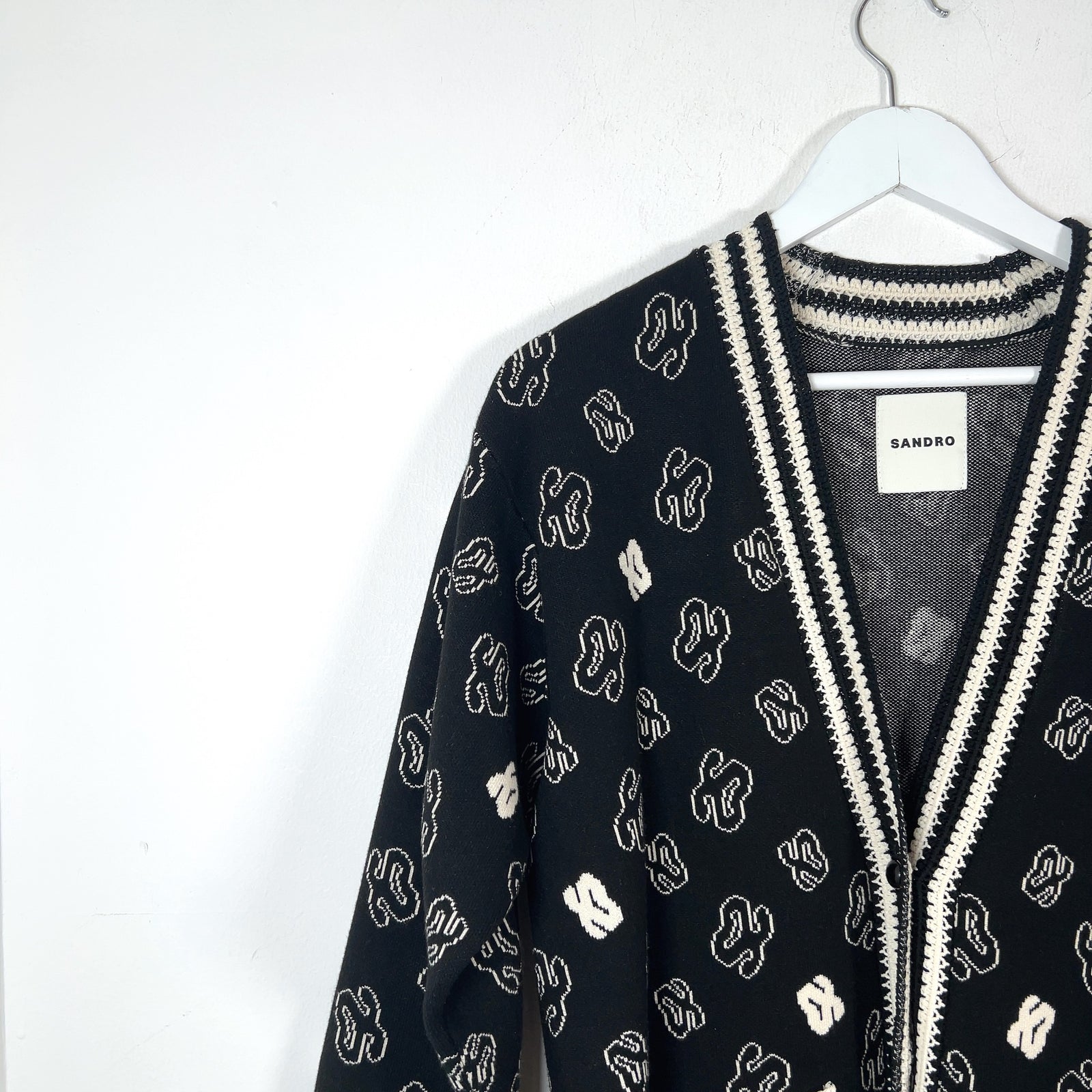 Sandro Jacquard Logo Sweater