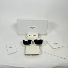 Celine White Monochroms Sunglasses