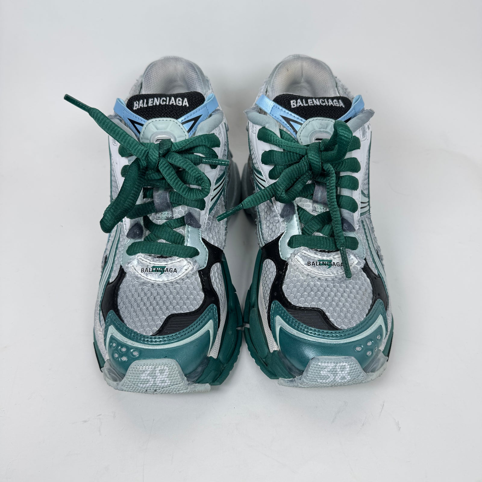 Balenciaga Green/Blue Runners Size 38