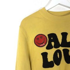Amiri 'All Love' Yellow Crewneck