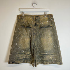 Vale Forever Rainforest Denim Shorts Size 32