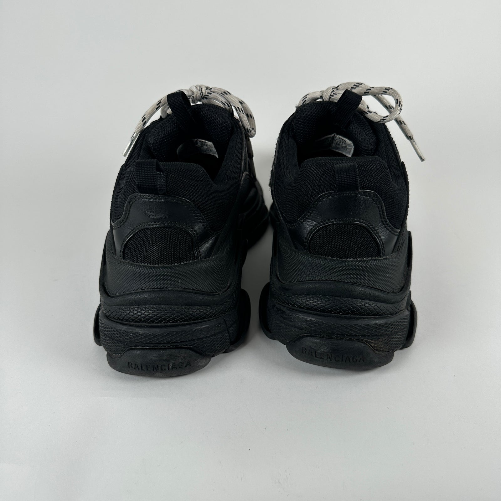Balenciaga Black/White Triple S Sneaker Size 42