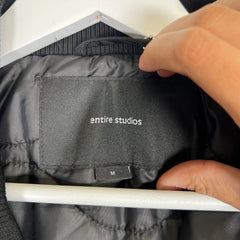 Entire Studios Black Bomber Size M