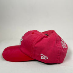 Vertabrae Washed Red Vintage Logo Snapback