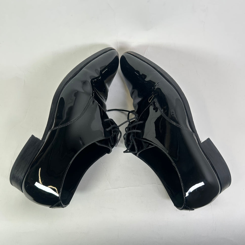 Saint Laurent Black Patent Leather Oxfords Size 40