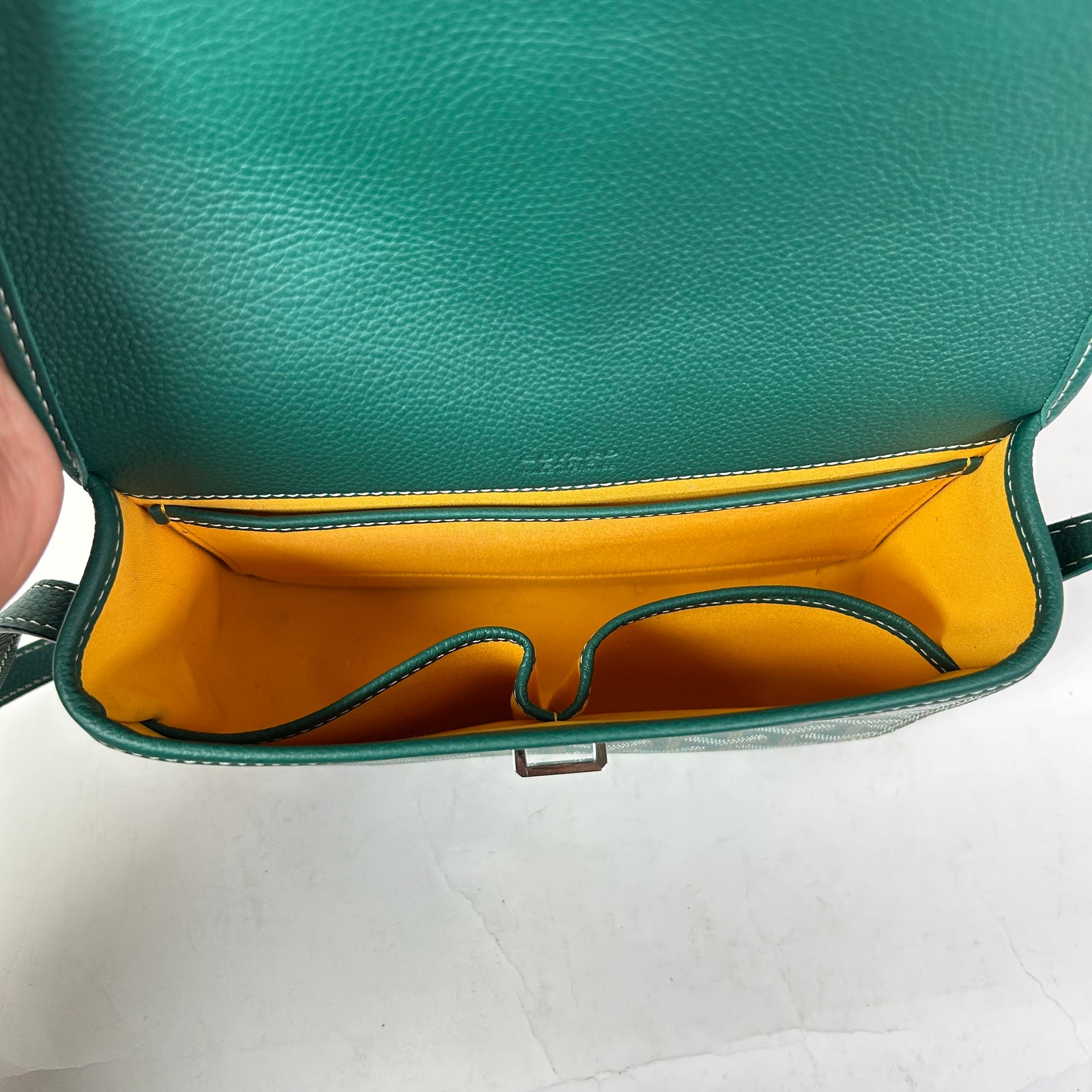 Goyard Green Goyardine Belvdere II PM Messenger Bag