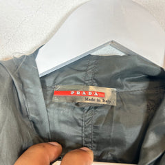 Prada Olive Linea Rosa Nylon Windbreaker Jacket Size M