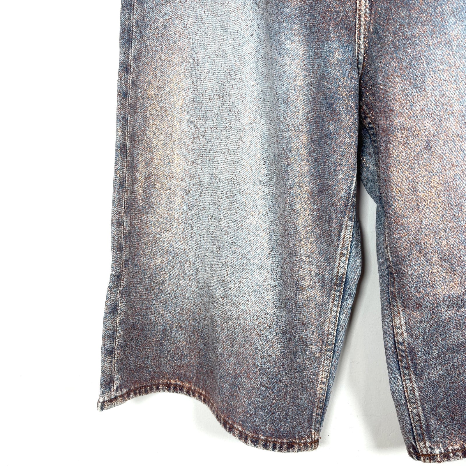 Acne Studios Glitter Denim Shorts