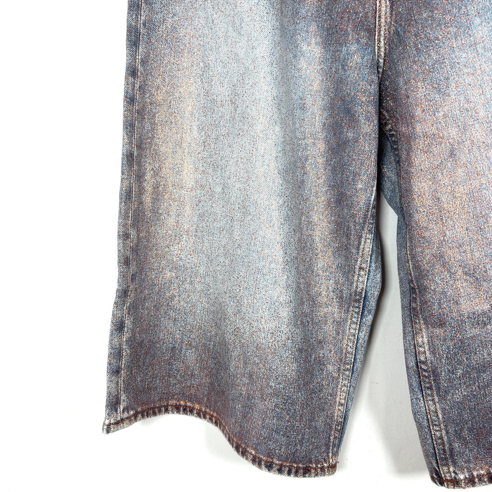 Acne Studios Glitter Denim Shorts