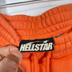 Hellstar Orange Sport Logo Sweatpants Size S