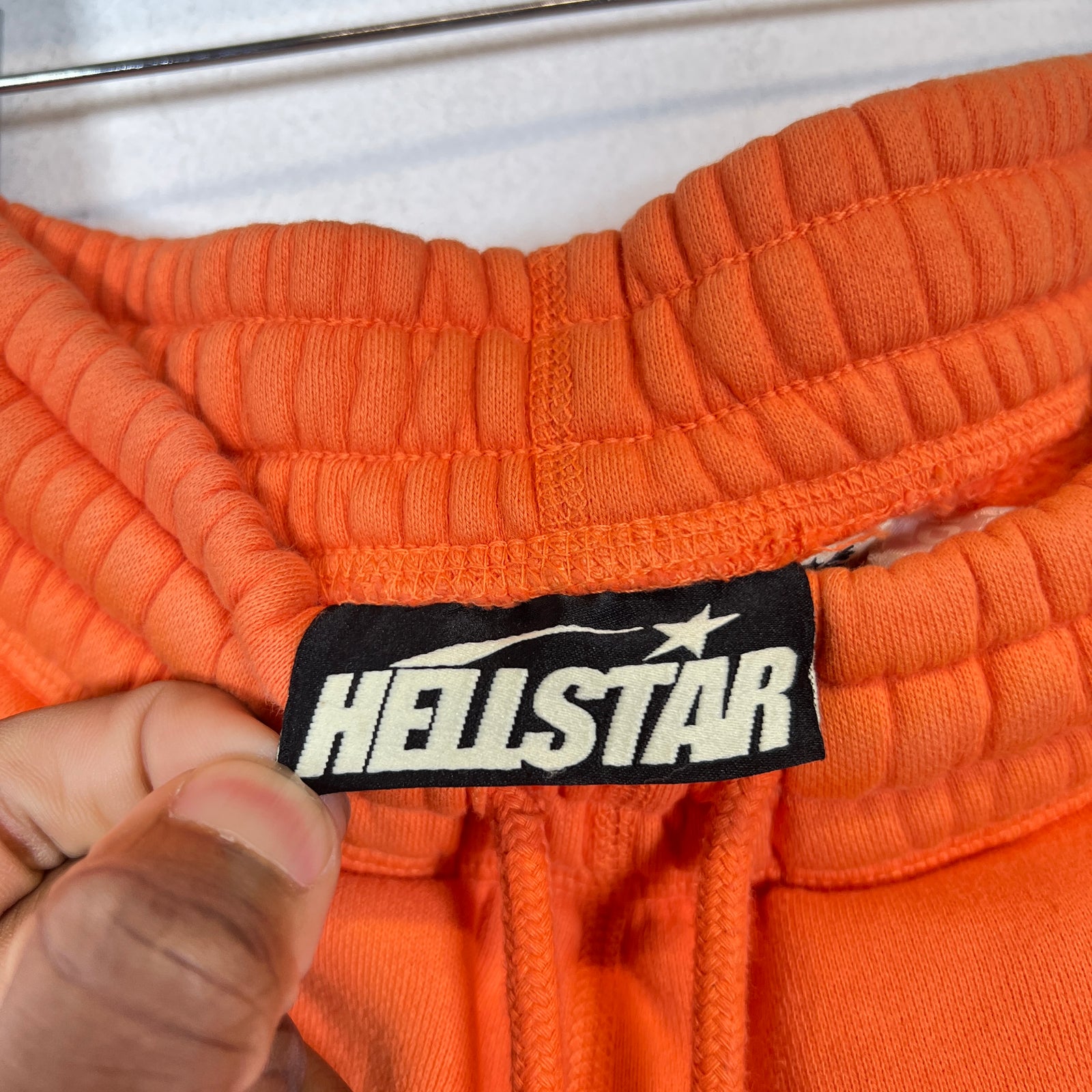Hellstar Orange Sport Logo Sweatpants Size S