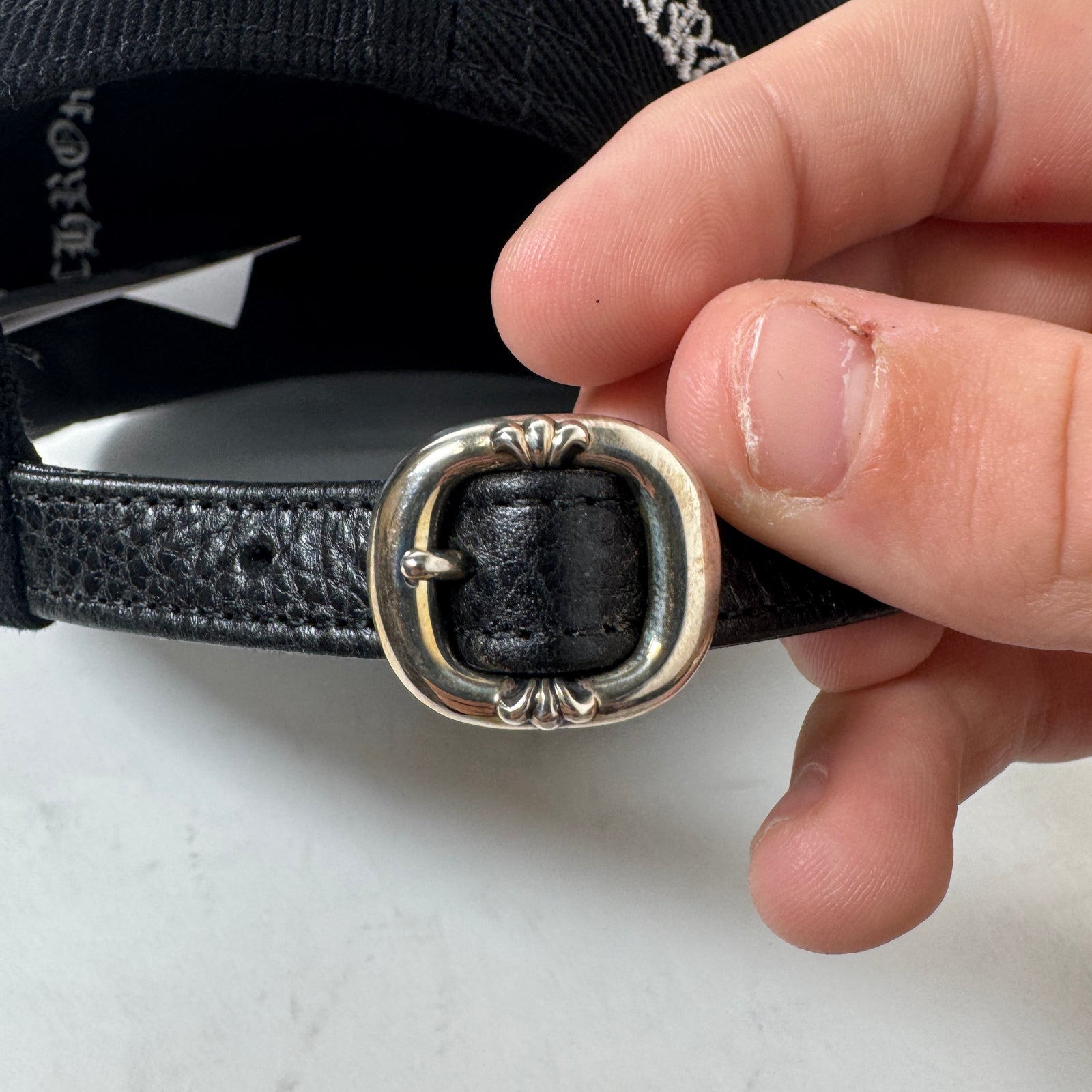 Chrome Hearts Matty Boy Leather Strapback Hat