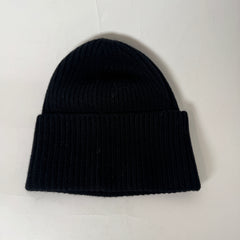 Louis Vuitton Black Headline Logo Beanie