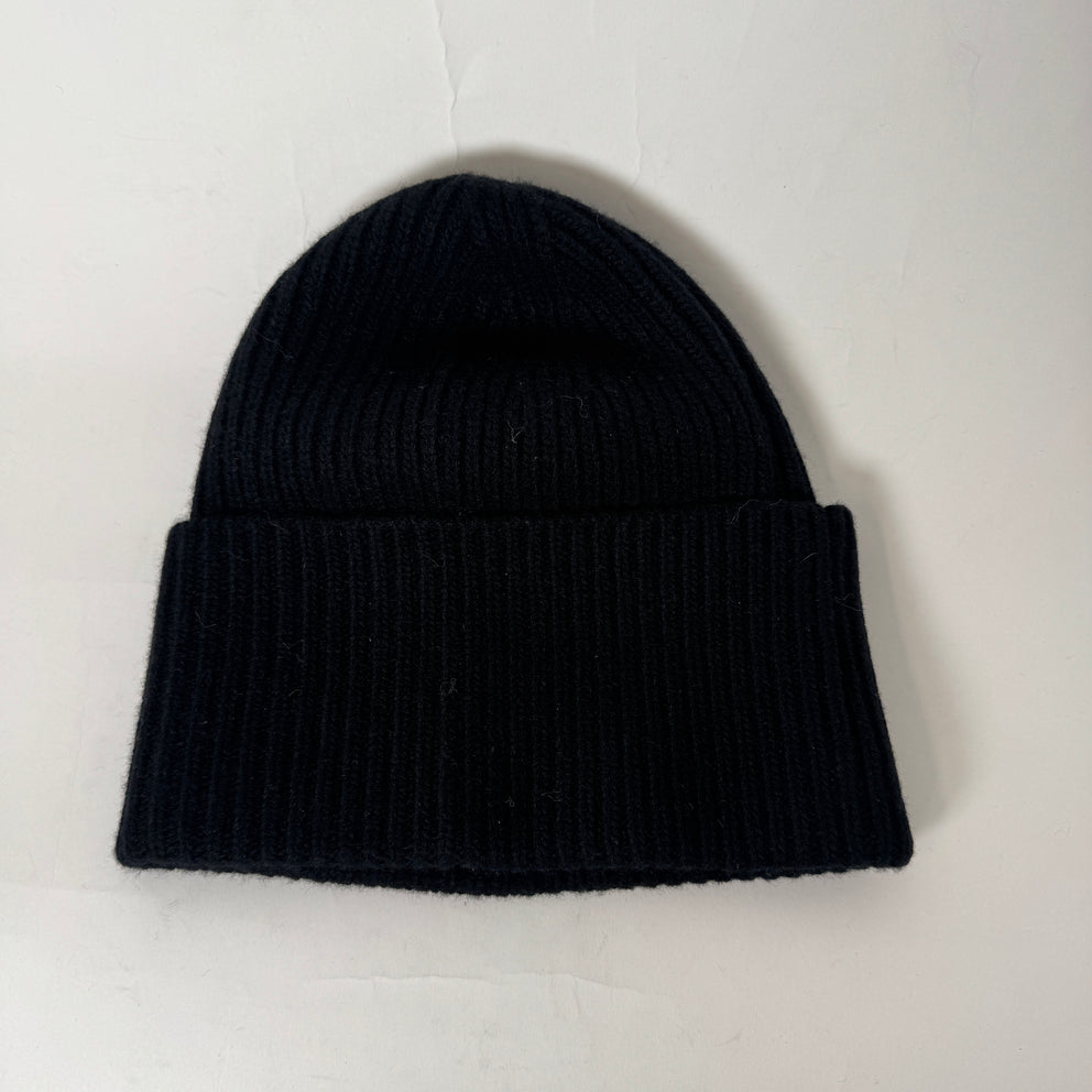 Louis Vuitton Black Headline Logo Beanie