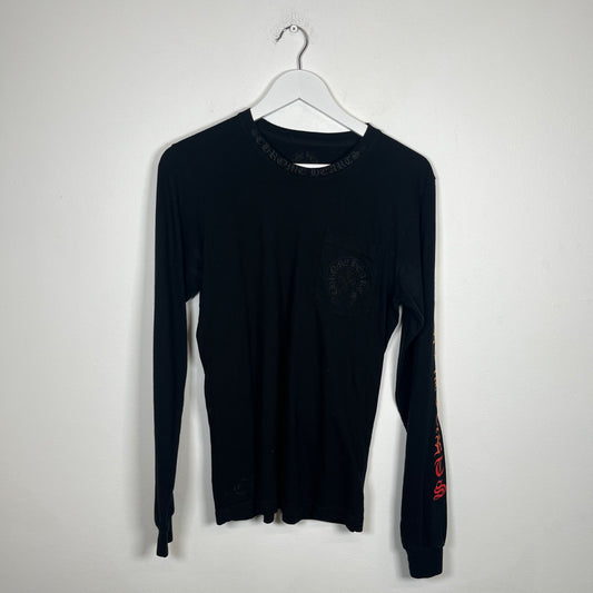Chrome Hearts Black Gradient LS Tee Size S