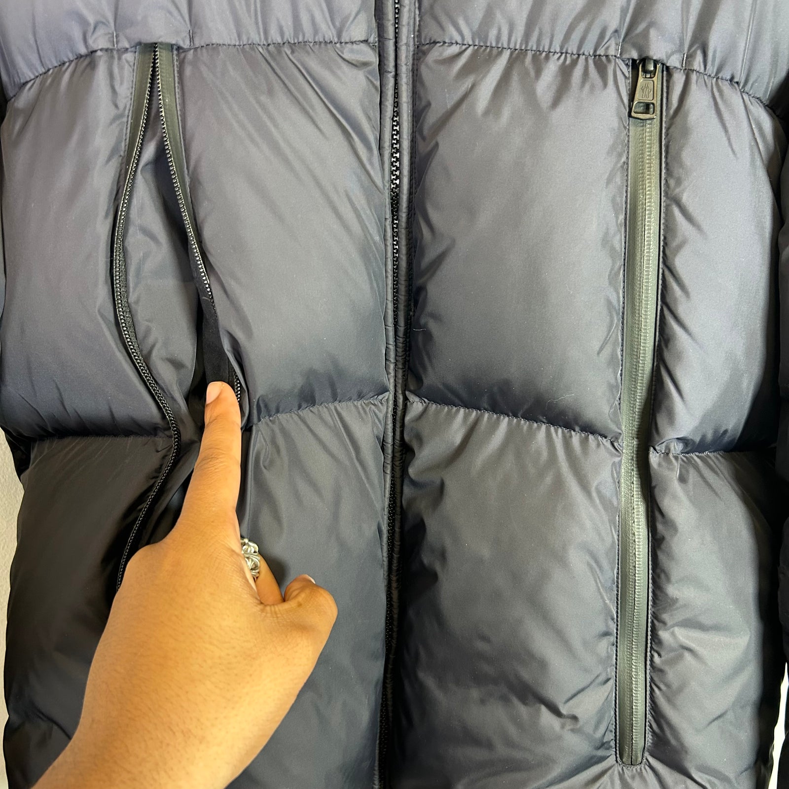Moncler Montcla Navy Down Jacket Size 4