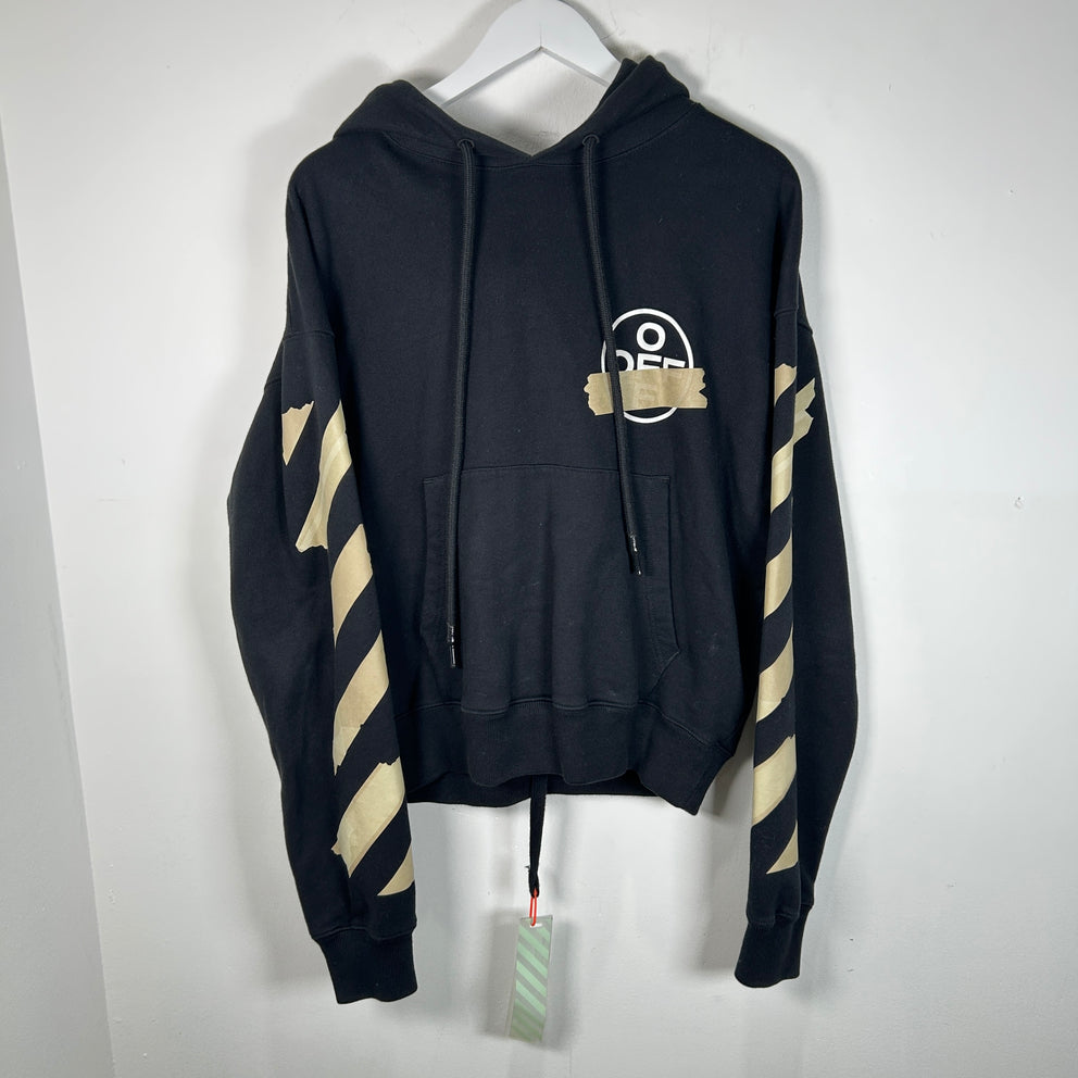 Off-White Stencil Tape Graphic Hoodie Size S