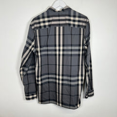 Burberry Grey Plaid Shirt Size XL