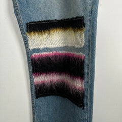 Marni Mohair Patch Denim Jeans Size 34