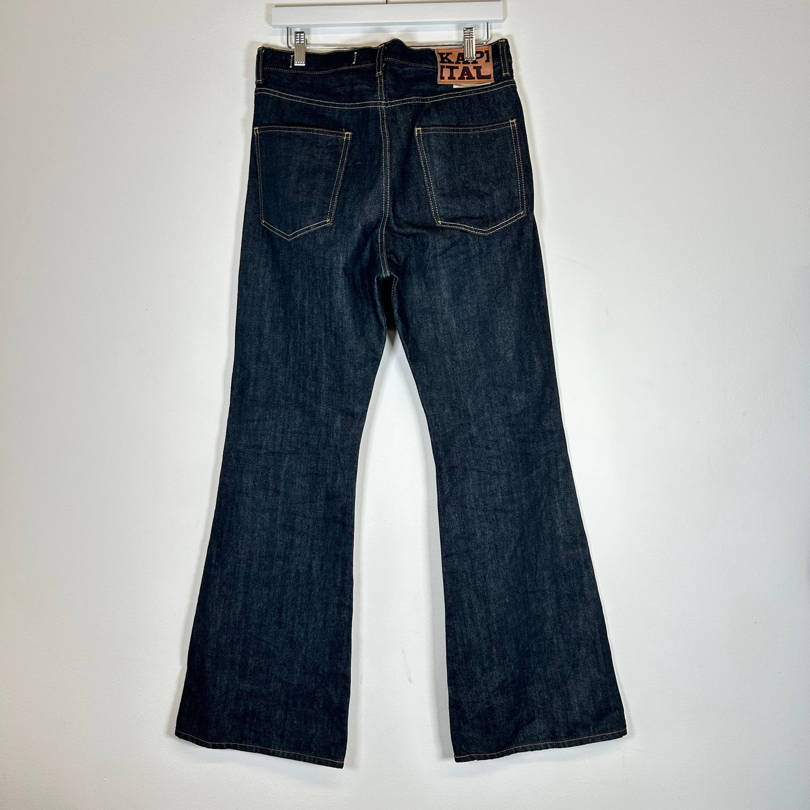 Kapital Dark Blue Okabellbo Flared Jeans Size 32