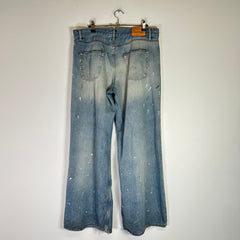 Acne Studios 2004 Trafalgar Paint Splatter Baggy Denim Jeans