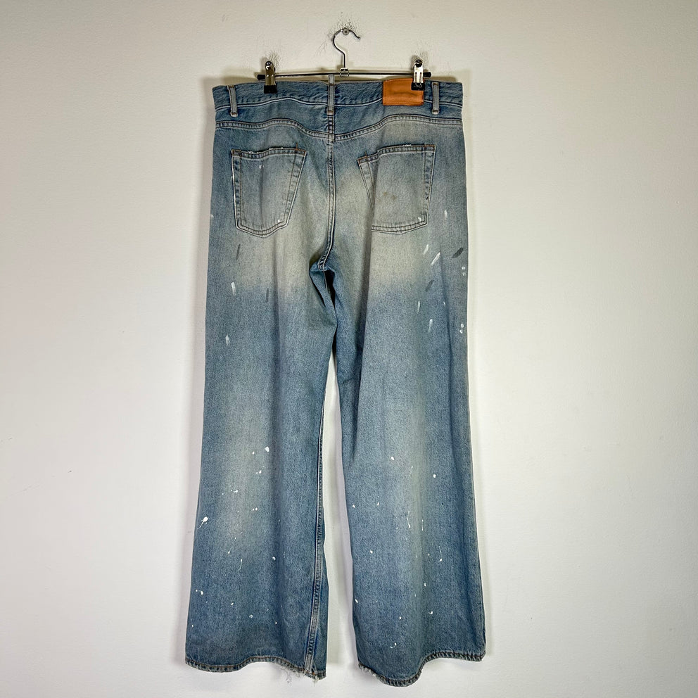 Acne Studios 2004 Trafalgar Paint Splatter Baggy Denim Jeans