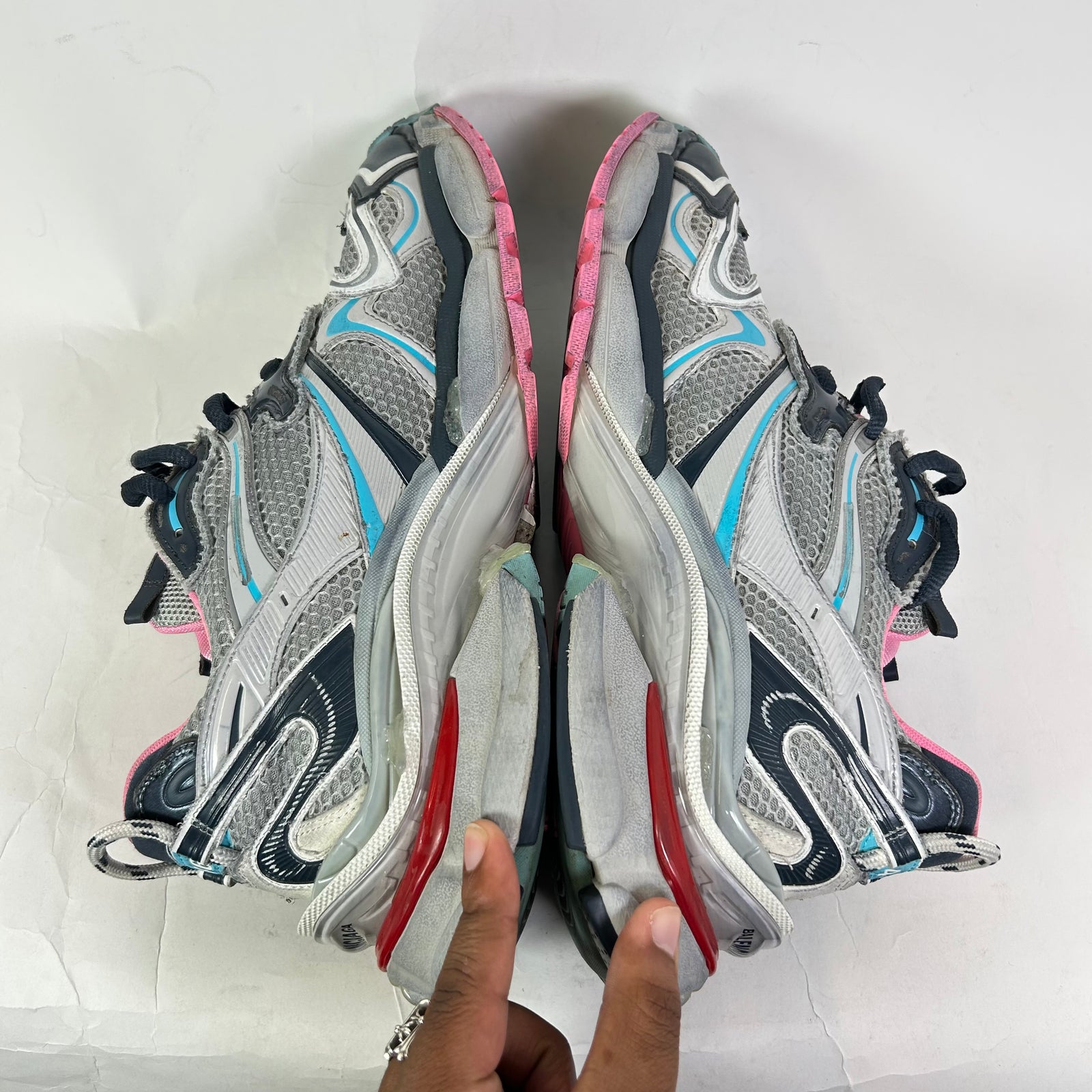 Balenciaga Multicolor Mesh Runner 2.0 Sneakers