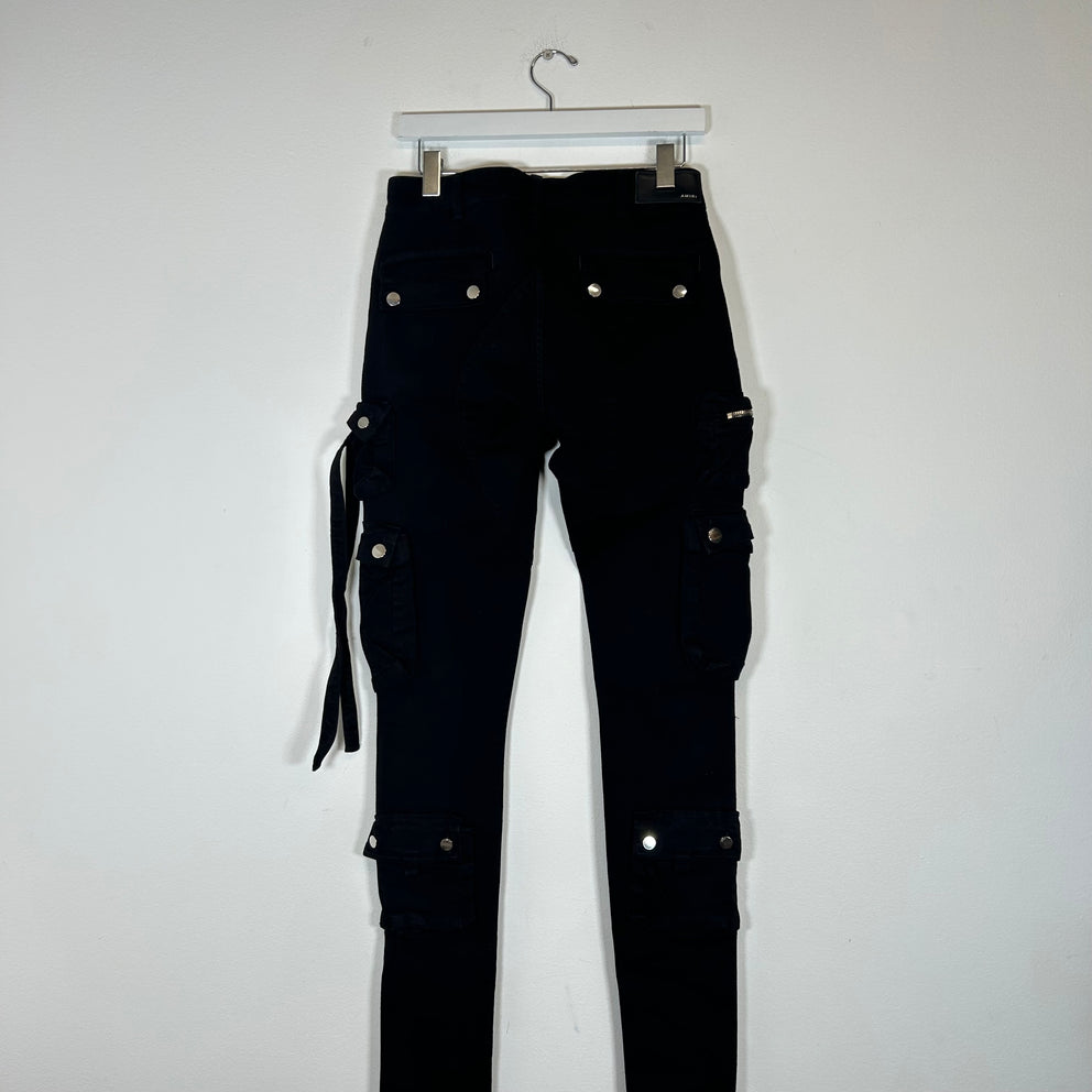 Amiri Black Cargo Pants Size 31